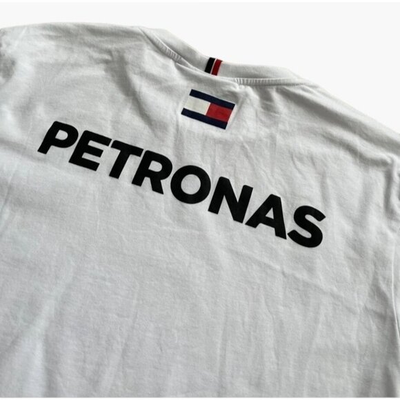 Stitched Mercedes AMG Petronas Womens 2023 Team Driver Tee White Size Medium Exc - Picture 3 of 8
